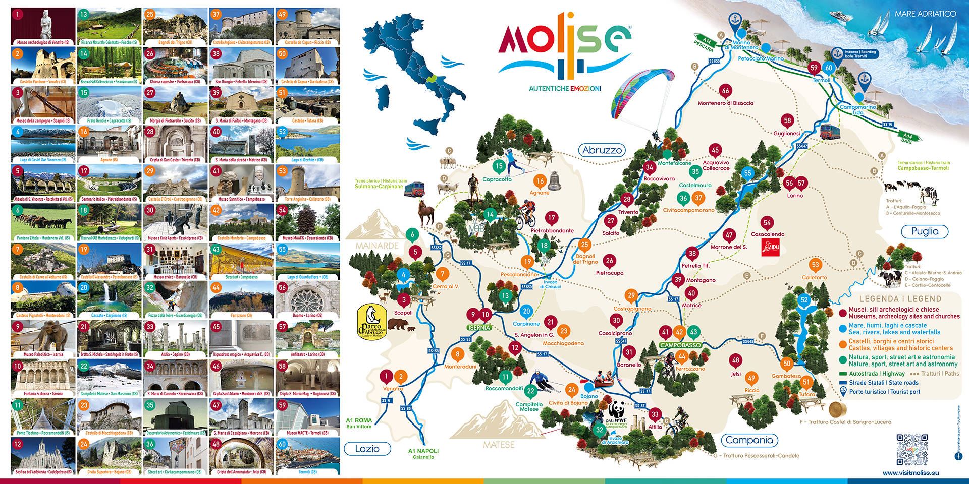 Molise mappa turistica